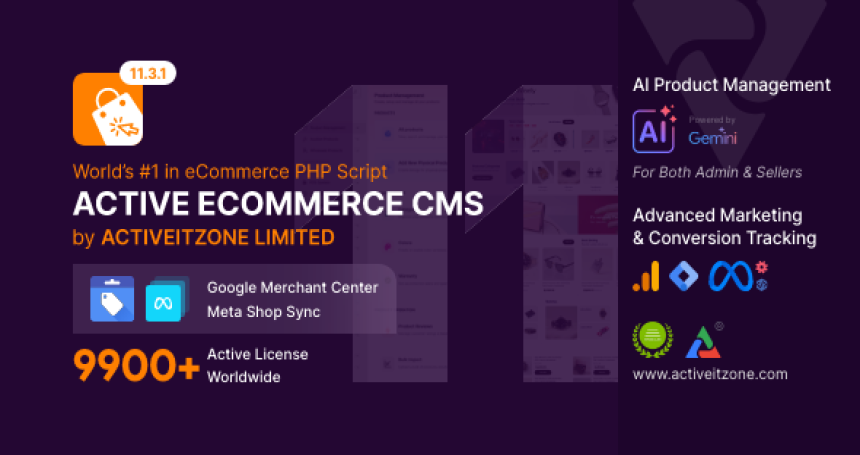 Active eCommerce CMS v11.3.1
